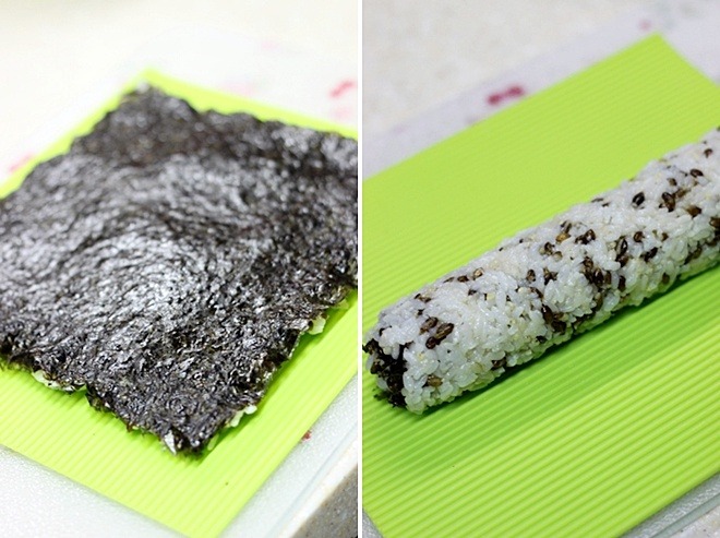 비오고 지치는 날 소고기한입스테이크 김밥으로 에너지 충전완료