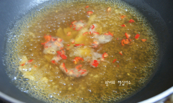 오징어 표고버섯 탕슉