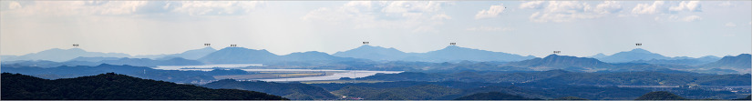 파주 파평산 조망도