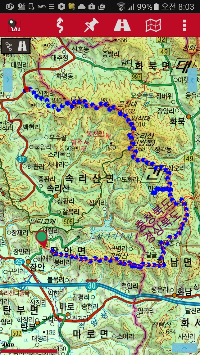 충북 알프스 이미지