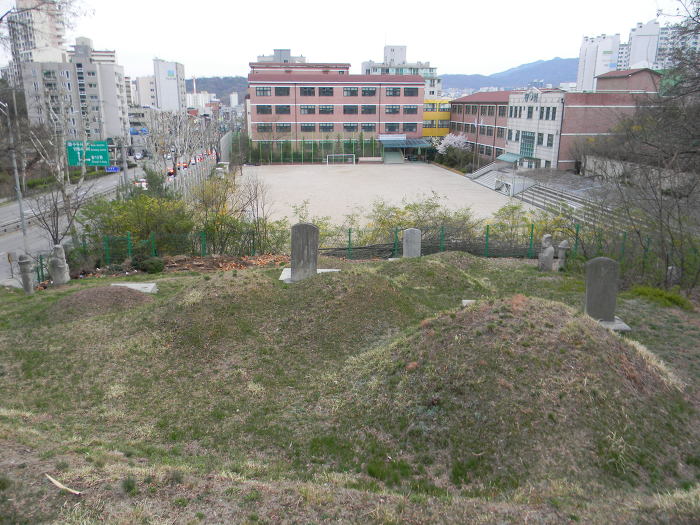 초안산 창1동, 창3동 구역 (박묵선의 밀양박씨 묘역)