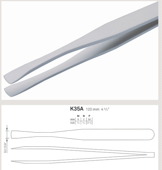 POLYMER ALLOY TWEEZERS / RUBIS K35A