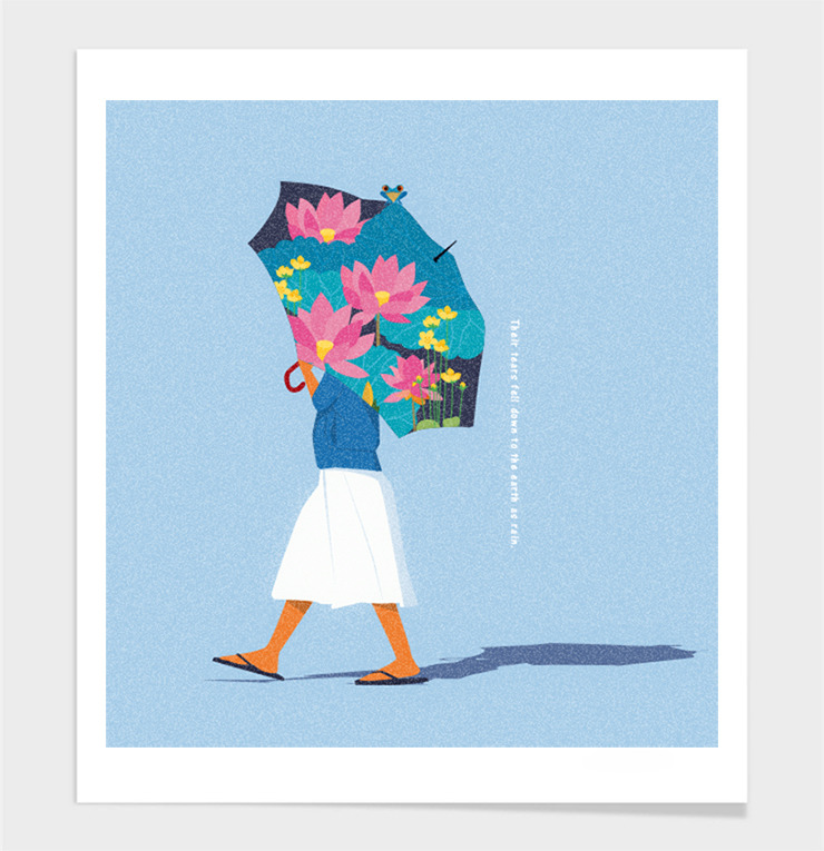 연꽃 우산