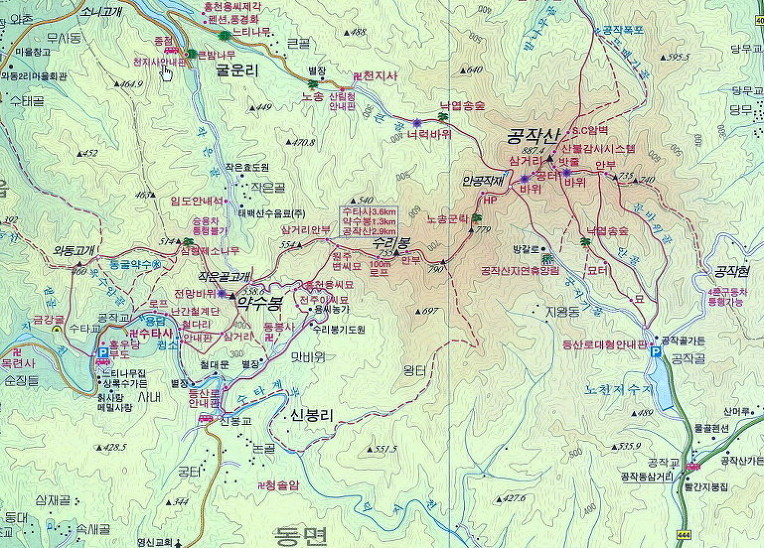 암릉 및 노송 이미지